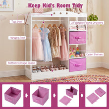 Load image into Gallery viewer, Closet Armoire Dresser Organizer with Full-Length Mirror