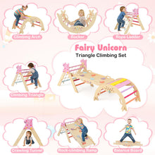 Load image into Gallery viewer, 3-Piece Foldable Toddler Climbing Toys with Climber Rope and Maze Game
