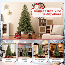 Load image into Gallery viewer, FT Pre-lit Christmas Tree, Artificial Xmas Trees with Branch Tips and LED Lights
