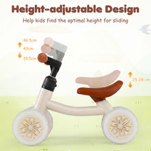 Load image into Gallery viewer, Baby Balance Bike, 4 Colorful Lighting Wheels Toddler Bikes with Adjustable Handlebar & Seat