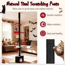 Load image into Gallery viewer, Floor to Ceiling Cat Tree, 5 Tier Tall Cat Tower with 245-300cm Adjustable Height