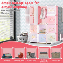 Load image into Gallery viewer, Cartoon Clothes Closet with Hanging Section