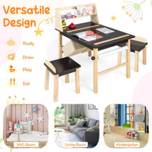 Load image into Gallery viewer, Kids Chairs Set with 2 Storage Bins and Paper Roll