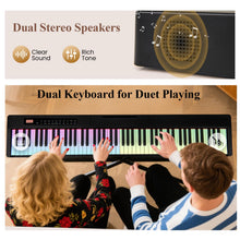 Load image into Gallery viewer, 88 Keys Velocity-Sensitive Piano Keyboard with Music Stand and Carry Bag