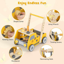 Load image into Gallery viewer, Wooden Baby Walker, 2-in-1 Toddler Push Along Toy