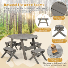 Load image into Gallery viewer, Kids Wooden Toddler Garden Table with 4 Stools