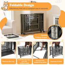Load image into Gallery viewer, 3-Door Heavy Duty Movable Dog Cage with Lockable Universal Wheels