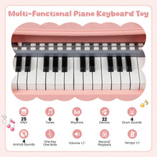 Load image into Gallery viewer, Mini Electric Toddler Keyboard with Microphone (Short Stand without Stool)