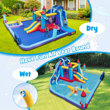 Load image into Gallery viewer, 10 in 1 Inflatable Kids Bouncy Castlek with 2 Slides