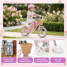 Load image into Gallery viewer, Kids Bike, Children's Training Bicycle | Toddler Bike with Detachable Training Wheels, Basket