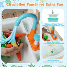 Load image into Gallery viewer, Mud Kitchen, Outdoor Kids Play Kitchen with Removable Sink