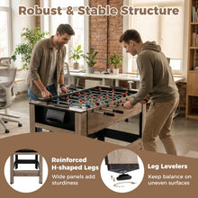 Load image into Gallery viewer, 124cm Reversible Football & Pool Combo Table with 2 Foosballs