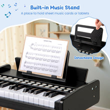 Load image into Gallery viewer, 25 Lighted Keys Kids Piano Keyboard Mini Digital Piano Wooden Toy