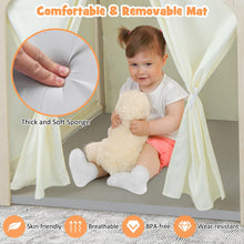 Load image into Gallery viewer, Indoor Playhouse with Storage Bin and Floor Mat for Toddlers