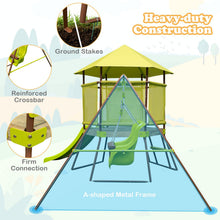 Load image into Gallery viewer, 4 in 1 Kids Metal Swing A-Frame with Baby Swing