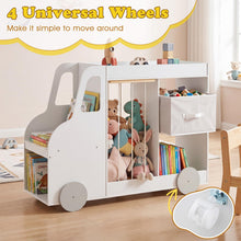 Load image into Gallery viewer, Toy Storage Organizer, Kids Bookshelf with Stuffed Animal Storage
