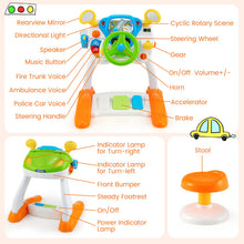 Load image into Gallery viewer, Driving Simulator Toy with Stool for 3 Years Old + Boys Girls