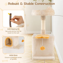 Load image into Gallery viewer, Multi-Layer Cats Tower with Plush Perch