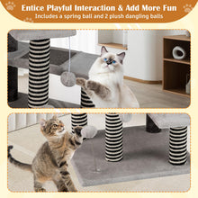 Load image into Gallery viewer, Cat Tree, 93cm Tall Modern Cats Tower with Padded Top Perch