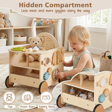Load image into Gallery viewer, Wooden Baby Walker, 13-in-1 Toddler Learning Activity Center