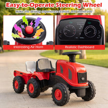 Load image into Gallery viewer, Kids Ride on Tractor with Detachable Trailer