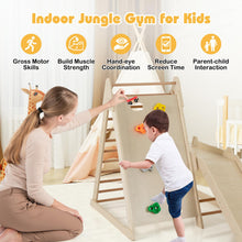 Load image into Gallery viewer, 3-In-1 Jungle Gym with Extended Slide and Rock Climbing