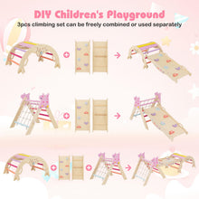 Load image into Gallery viewer, 3-Piece Foldable Toddler Climbing Toys with Climber Rope and Maze Game