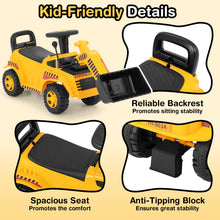 Load image into Gallery viewer, Kids Ride on Excavator, Toddlers Push Along Car with Adjustable Bucket(Bulldozer)