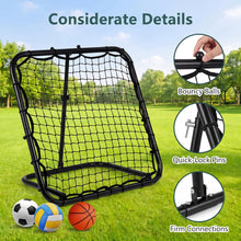 Load image into Gallery viewer, Foldable Football Rebounder Net, Football Training Net with Metal Frame