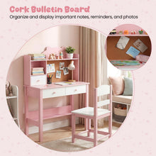 Load image into Gallery viewer, Wooden Student Study Table with Drawers