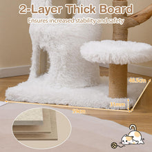 Load image into Gallery viewer, Wooden Cat Tree, Multi-Layer Cats Tower with Jute Scratching Posts & Top Perch