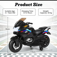 Load image into Gallery viewer, 12V Children Electric Motorbike with Training Wheels