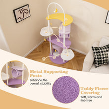Load image into Gallery viewer, Cat Tree, 158cm Multi-Level Large Cat Tower with Metal Frame