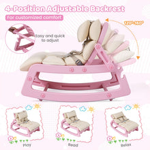 Load image into Gallery viewer, Kids Rocking Chair, Indoor Outdoor Toddlers Rocker with Adjustable Backrest