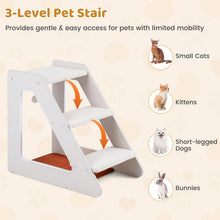 Load image into Gallery viewer, 3-Tier Pet Stair Cat Steps Dog Climber Ladder