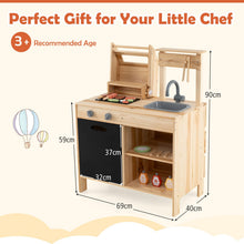Load image into Gallery viewer, Kids Barbecue Playset, Wooden Children Kitchen with Sink
