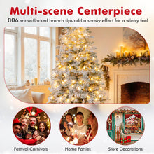 Load image into Gallery viewer, Pre-Lit Artificial Christmas Tree with Mixed Branch Tips