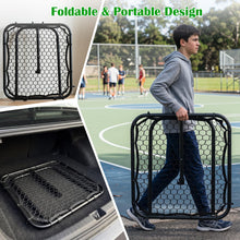 Load image into Gallery viewer, Foldable Football Rebounder Net, Football Training Net with Metal Frame, Adjustable Soccer Target Goal