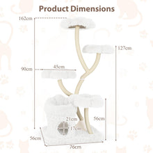 Load image into Gallery viewer, Cat Tree, 153cm Multi-level Cat Tower with Condo