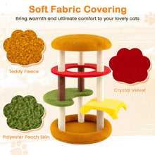 Load image into Gallery viewer, Cat Tree, 106cm Tall Hamburger-Theme Cats Tower | Indoor Multi-Level Kitten Climbing Stand Activity Center