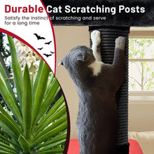 Load image into Gallery viewer, Gothic Cat Tree 134cm Tall Cat Tower with Cat Bed for Indoor Kitten and Adult Cat