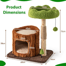 Load image into Gallery viewer, Cat Tree, 75 cm Multi-Level Cat Tower with Condo, Sisal Scratching Post