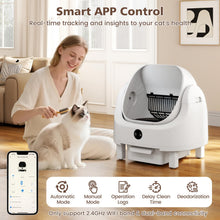Load image into Gallery viewer, Self-Cleaning Cat Litter Box, Open-Top Electric Automatic Cat Toilet with APP Control