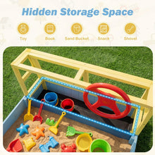 Load image into Gallery viewer, Kids Sandbox, 170 x 100cm Wooden Sand Pit with Bench Seat, Bottom Liner