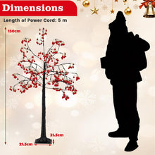 Load image into Gallery viewer, 50CM/5FT Christmas Tree, Artificial Xmas Tree with Bendable Branches, 384 Red Balls