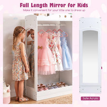 Load image into Gallery viewer, Closet Armoire Dresser Organizer with Full-Length Mirror