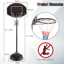 Load image into Gallery viewer, Basketball Hoop and Stand with Fillable Base and Built-in Wheels