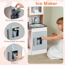Load image into Gallery viewer, Wooden Kitchen Playset with Sound and Light for Boys Girls