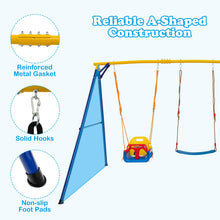 Load image into Gallery viewer, 3 in 1 Kids Heavy Duty Metal Swing Frame with Belt Swing