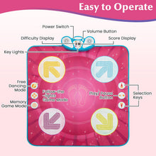 Load image into Gallery viewer, Fun Dance Mat with 8 Background Music and Adjustable Volume for Kids